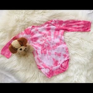 Custom Baby Pink Tie Dye Onesie